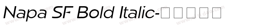 Napa SF Bold Italic字体转换